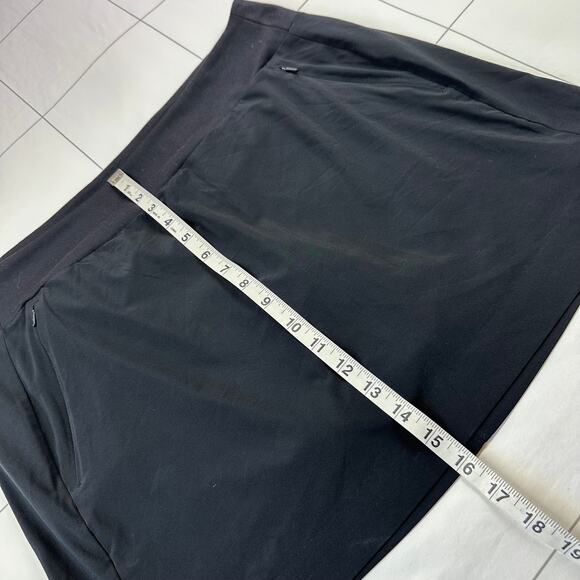 Athleta Skort Womens 14 Black Soho Golf Pull On Athletic Travel Minimalist Sport - Picture 10 of 10